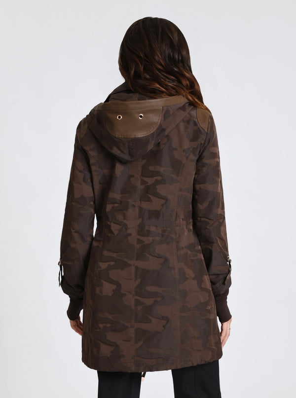 Blanc Noir Camo Anorak Gold Collection - FINAL SALE Dark Chocolate Camo