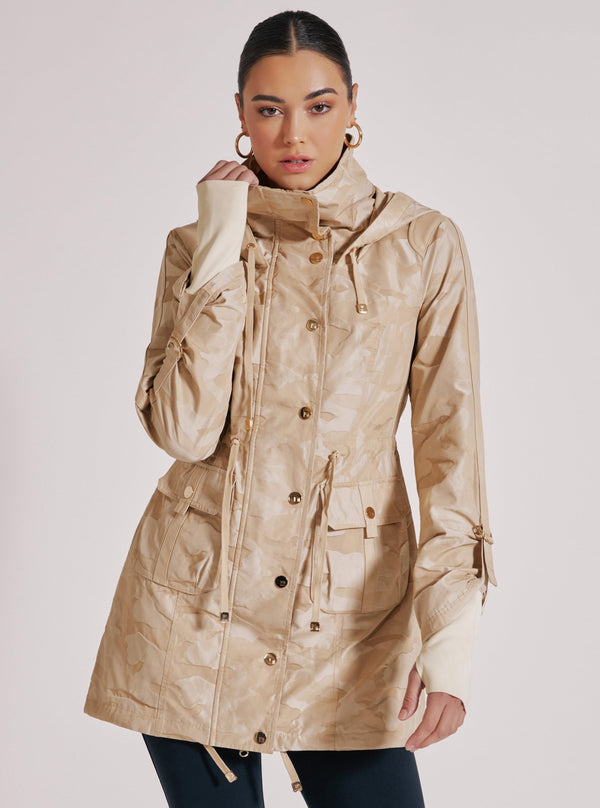blanc noir Camo Anorak Gold - Irish Cream FINAL SALE Irish Cream/Gold