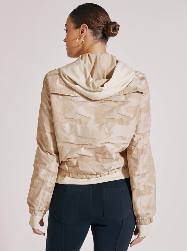 Blanc Noir CAMO SKYFALL AVIATOR JACKET GOLD TRIMS - Sold To Citi Trends IRISH CREAM/ GOLD