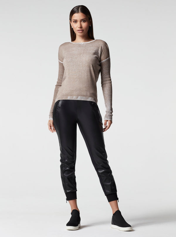 Blanc Noir Huntress Boyfriend Sweater - Greige GREIGE