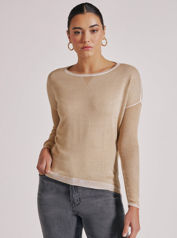 blanc noir Huntress Boyfriend Sweater - Irish Cream Irish Cream