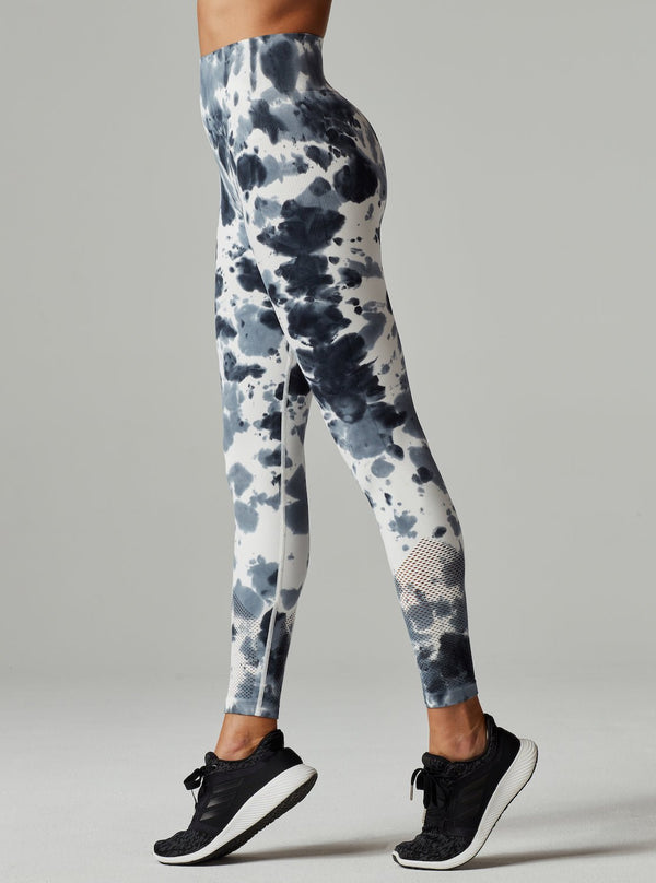 blanc noir Infinity Hi Rise Workout Legging- Grey Tie Dye FINAL SALE Grey Tie Dye