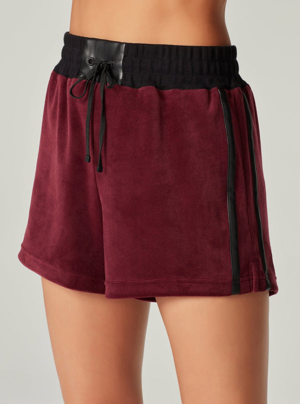 blanc noir Interpol Velour Short - Final Sale - Shadow Purple Shadow Purple