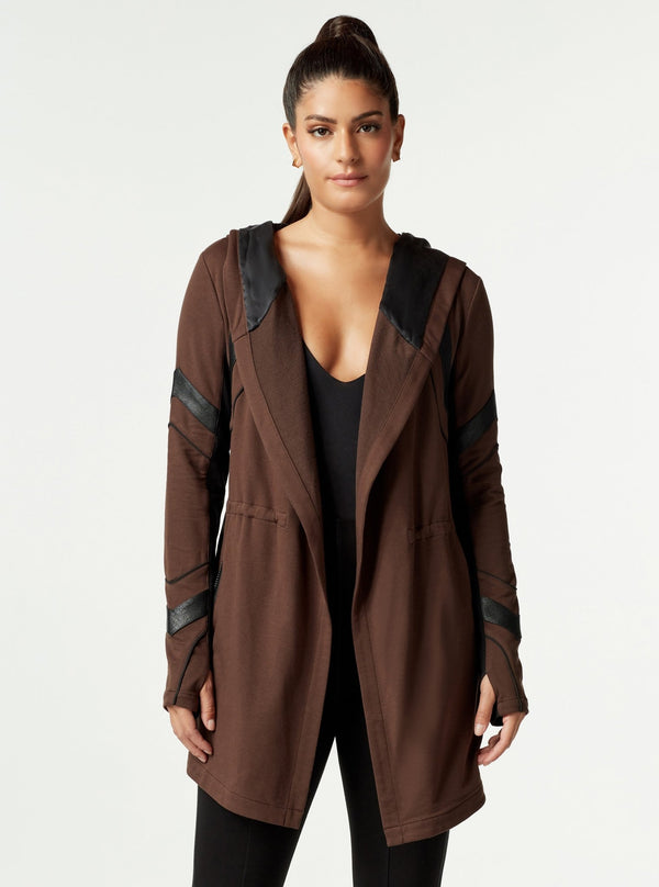 blanc noir KATIA TRAVELER JACKET - FINAL SALE JAVA/BLACK
