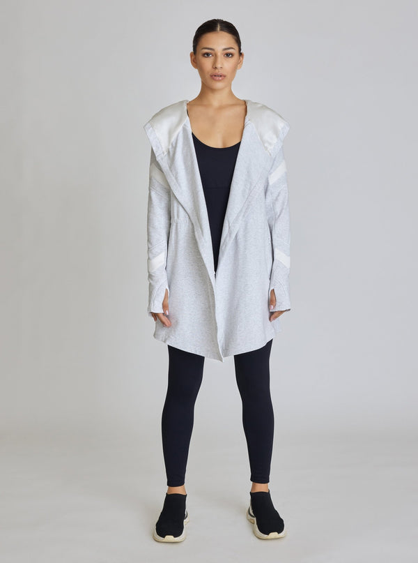 Blanc Noir KATIA TRAVELER JACKET - FINAL SALE PEARL/ WHITE