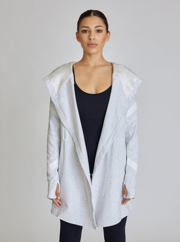 blanc noir KATIA TRAVELER JACKET - FINAL SALE PEARL/ WHITE