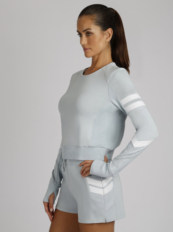 Blanc Noir Maitri Sweatshirt Pearl Blue / Optic White