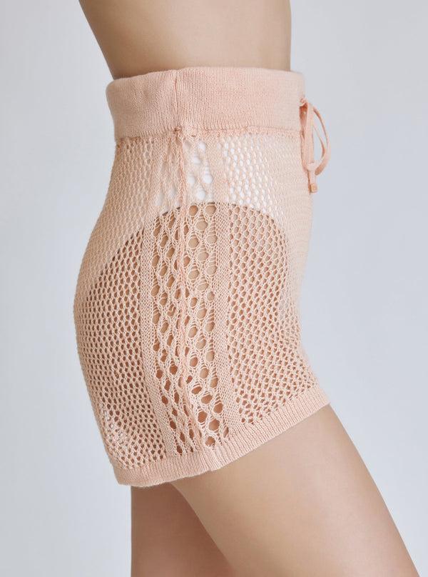 Blanc Noir Margot Crochet Short - Almost Apricot - FINAL SALE Almost Apricot