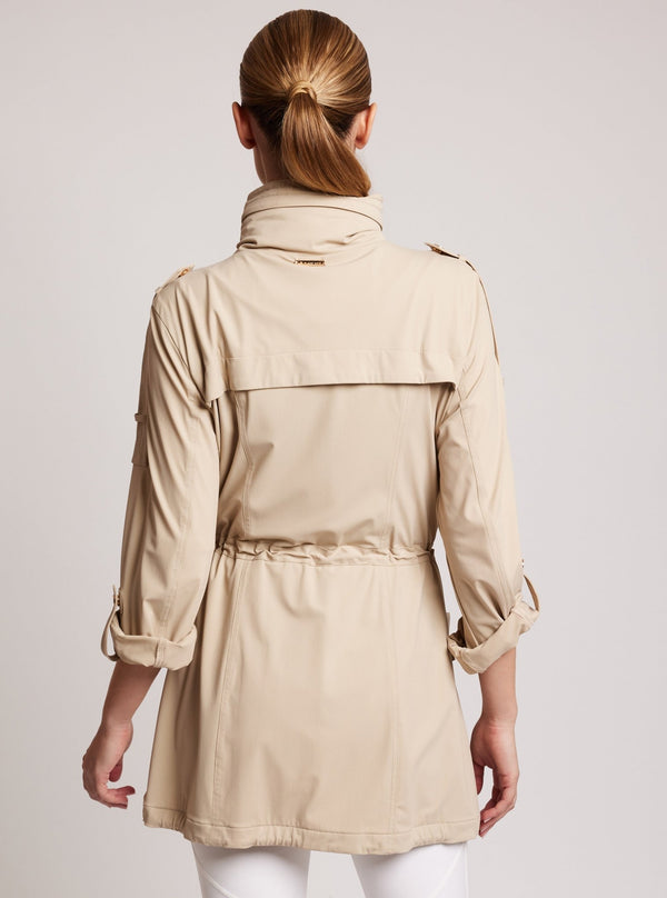 Blanc Noir Mastermind Anorak Gold Trims IRISH CREAM/ GOLD