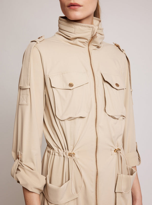 Blanc Noir Mastermind Anorak Gold Trims IRISH CREAM/ GOLD