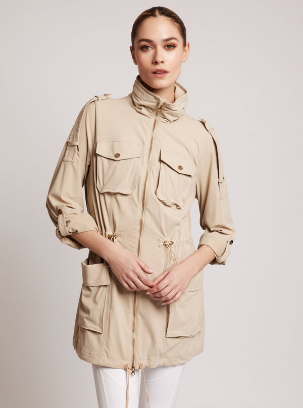 blanc noir Mastermind Anorak Gold Trims IRISH CREAM/ GOLD