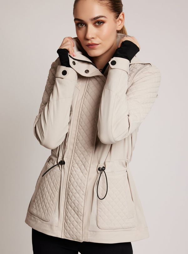 Blanc Noir Mastermind Quilted Anorak FINAL SALE Clay