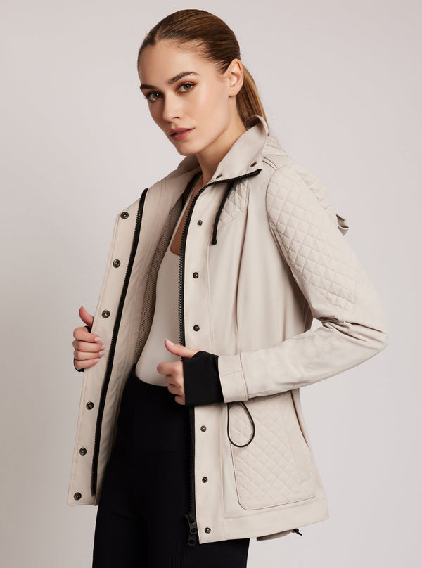 Blanc Noir Mastermind Quilted Anorak FINAL SALE Clay