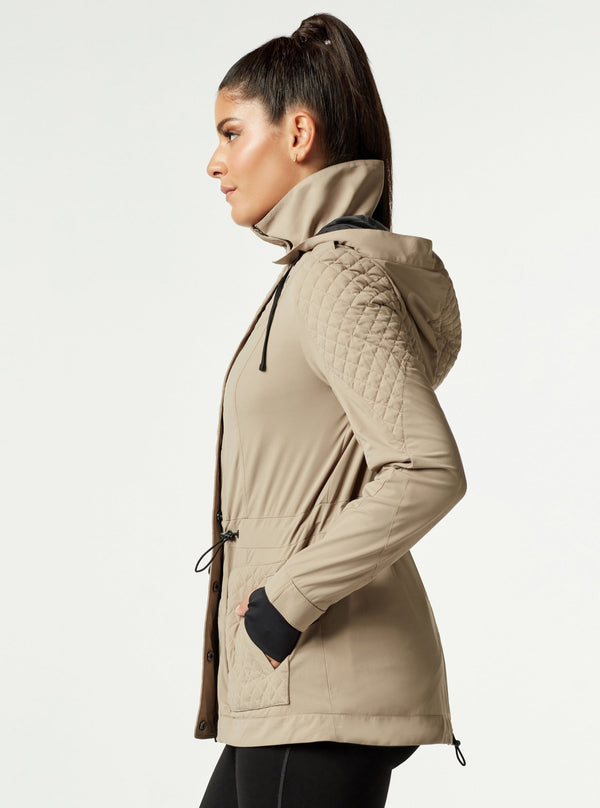 Blanc Noir Mastermind Quilted Anorak - FINAL SALE GREIGE