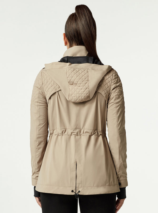 Blanc Noir Mastermind Quilted Anorak - FINAL SALE GREIGE