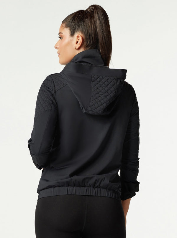 Blanc Noir Mastermind Quilted Bomber - FINAL SALE BLACK