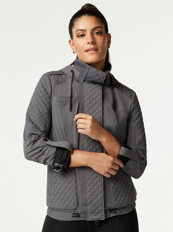 blanc noir Mastermind Quilted Bomber - FINAL SALE FORGED IRON