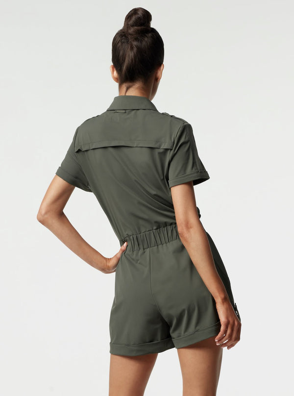 Blanc Noir Mastermind Romper - Rifle Green - FINAL SALE RIFLE GREEN