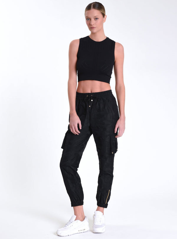 Blanc Noir New Camo Pant Gold Trims Dark Chocolate Camo