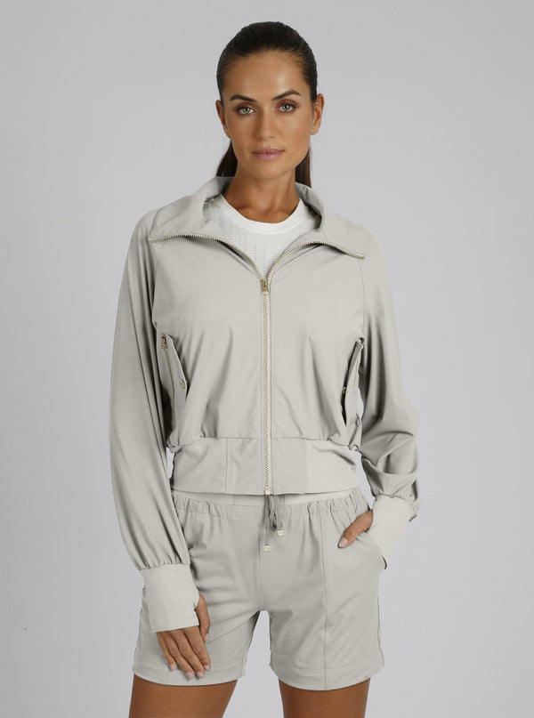 blanc noir New Mastermind Bomber Gold Trims Pumice Stone