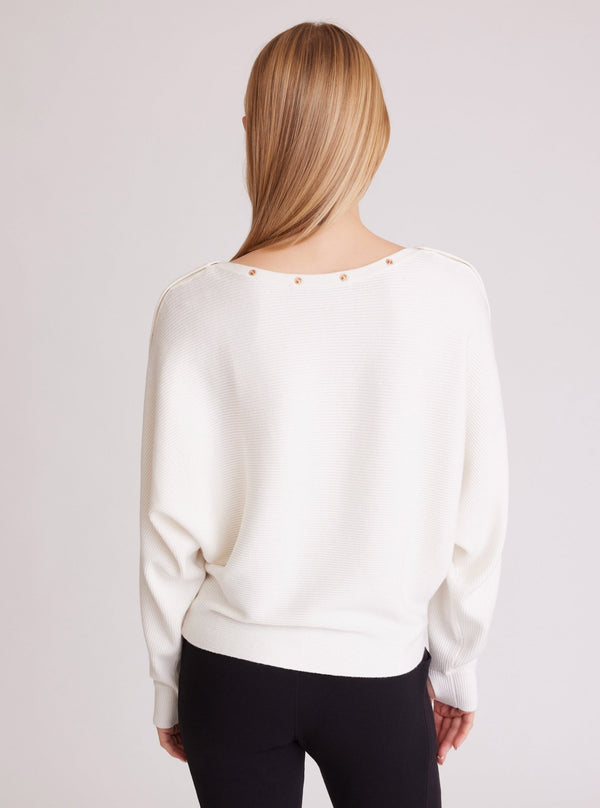 Blanc Noir Portola Sweater Gold Collection Optic White