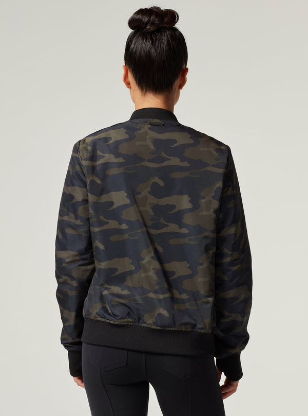 Blanc Noir REVERSIBLE BOMBER JACKET Camo/Black - FINAL SALE Camo/Black