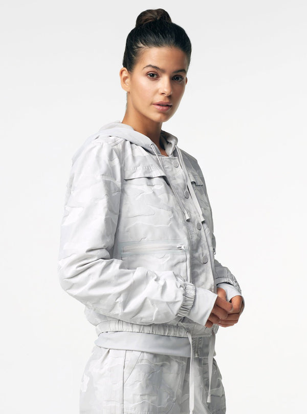 Blanc Noir SKYFALL AVIATOR JACKET - FINAL SALE LIGHT GREY CAMO