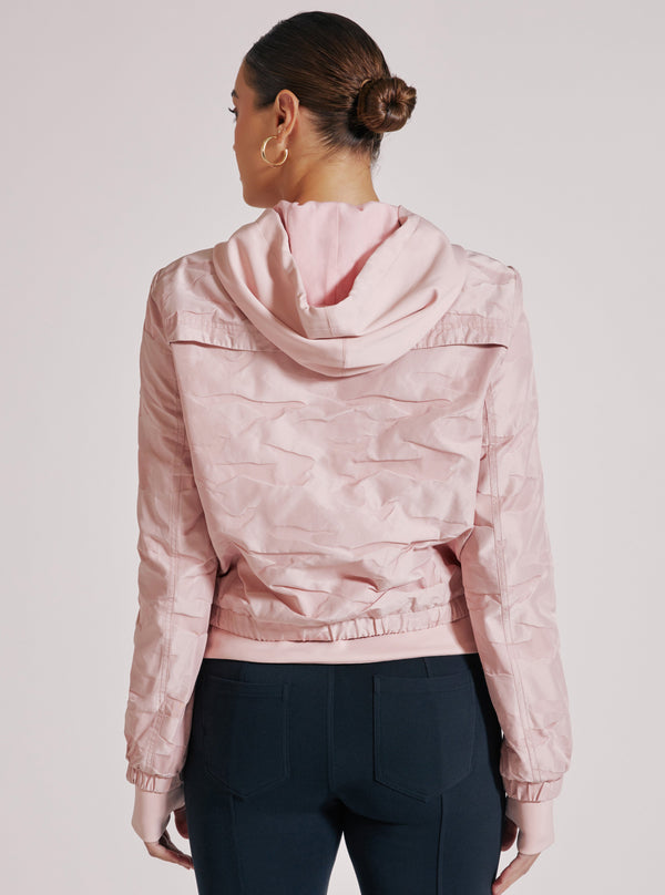 Blanc Noir SKYFALL AVIATOR JACKET - Final Sale Peach Blush Camo