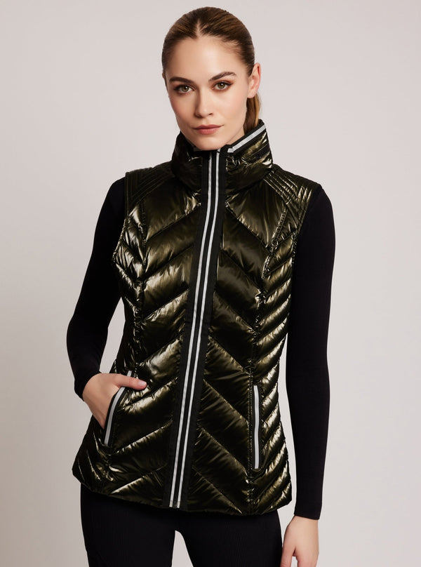 Blanc Noir Super Hero Vest With Reflective Trim Dark Forest