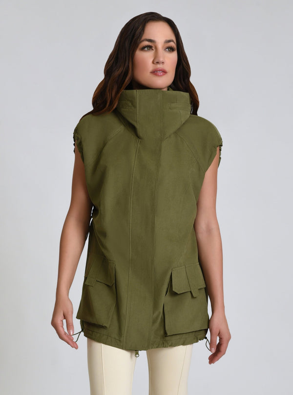 Blanc Noir Svetlana Oversize Vest - FINAL SALE Warm Taupe