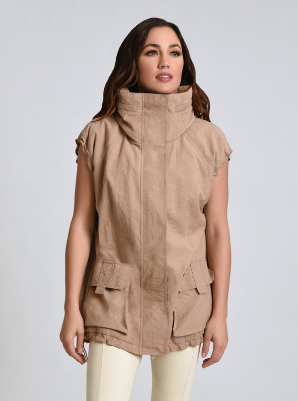 blanc noir Svetlana Oversize Vest - FINAL SALE Warm Taupe