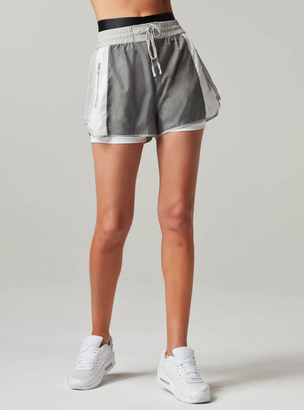 Blanc Noir Tulum Training Shorts - Frost Grey FINAL SALE Frost Grey Combo
