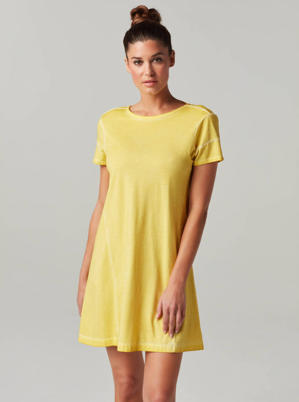 blanc noir VINTAGE SUNWASH TEE DRESS FINAL SALE GOLDFINCH