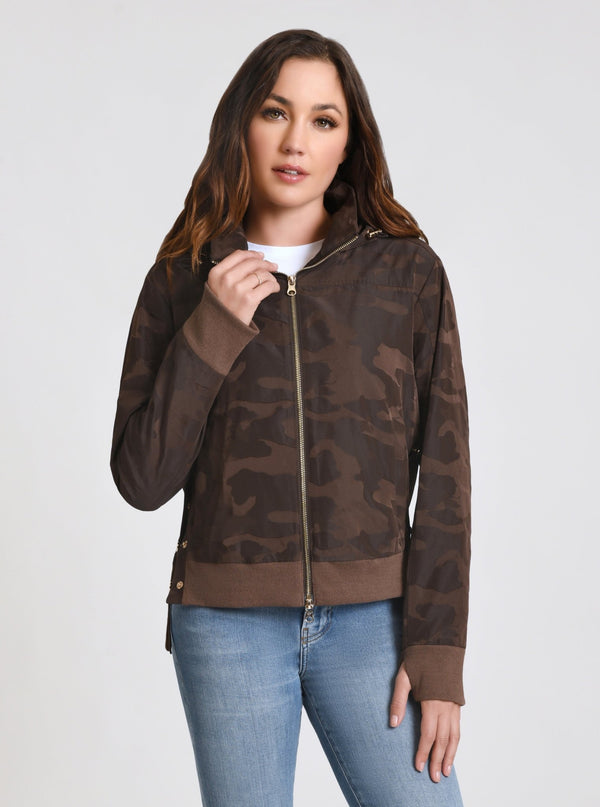 Blanc Noir Violette Gold Camo Bomber - FINAL SALE Black