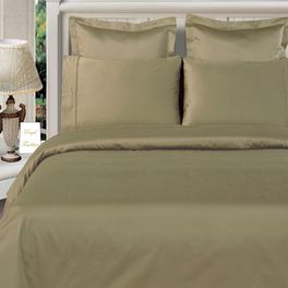 blancho bedding 100% Bamboo Sage-Green Duvet Cover Set