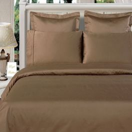 blancho bedding 100% Bamboo Taupe Duvet Cover set(King/Cal-King)