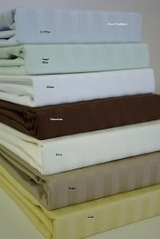 blancho bedding 800 Thread count Full size Stripe sheet sets