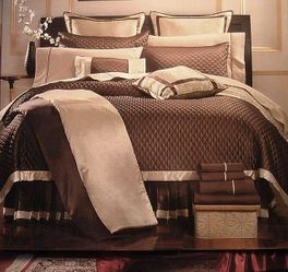 blancho bedding 9PC Chocolate Quilt Set Bed in a Bag(Full)
