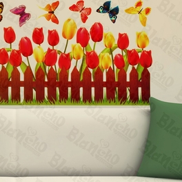 Blancho Bedding Active Butterfly And Warmth Of Tulips - Wall Decals Stickers Appliques Home D¨¦cor