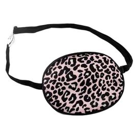 blancho bedding Adult Silk Sleep Eye Patch for Lazy Eye Amblyopia Treatment Pink Leopard Print