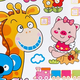 Blancho Bedding Animal Friends-1 - Wall Decals Stickers Appliques Home Decor