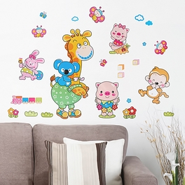 blancho bedding Animal Friends-1 - Wall Decals Stickers Appliques Home Decor
