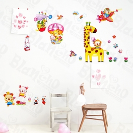 blancho bedding Animal Friends-4 - Wall Decals Stickers Appliques Home Decor