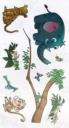 Blancho Bedding Animal Friends-5 - Wall Decals Stickers Appliques Home Decor