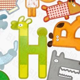 Blancho Bedding Animal Letters - Large Wall Decals Stickers Appliques Home Decor