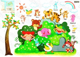 Blancho Bedding Animals' Party - Wall Decals Stickers Appliques Home D¨¦cor