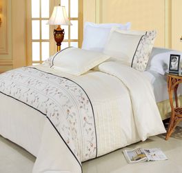 blancho bedding Anna Egyptian cotton Embroidered Duvet Cover Set