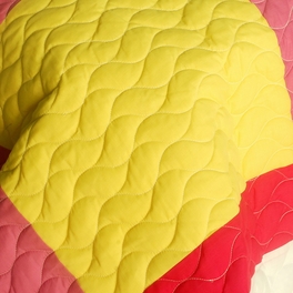 Blancho Bedding [Anna Love] 3PC Vermicelli-Quilted Patchwork Quilt Set (Full/Queen Size)