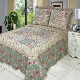 blancho bedding Annabel Oversized Coverlet Set Full/Queen Size 3PC