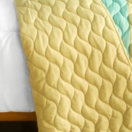 Blancho Bedding [Armani Style] 3PC Vermicelli-Quilted Patchwork Quilt Set (Full/Queen Size)
